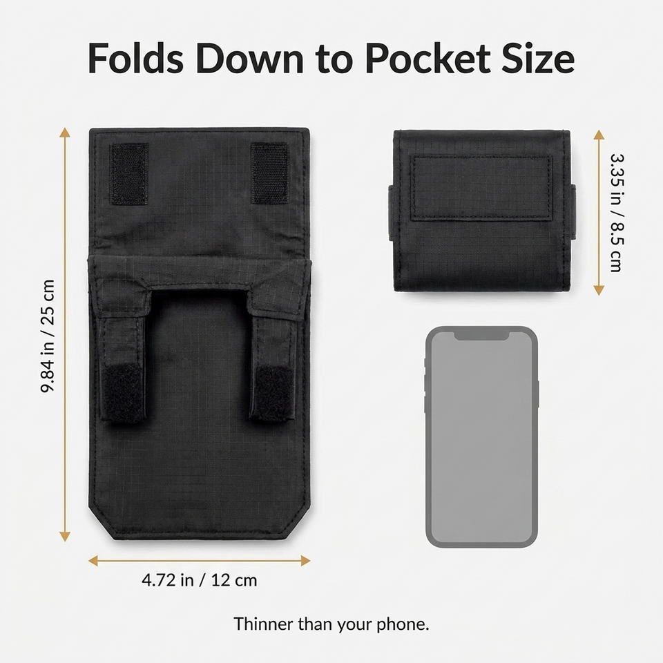 Undercarry Hidden Travel Pouch,Passport,Cash & Card Holder