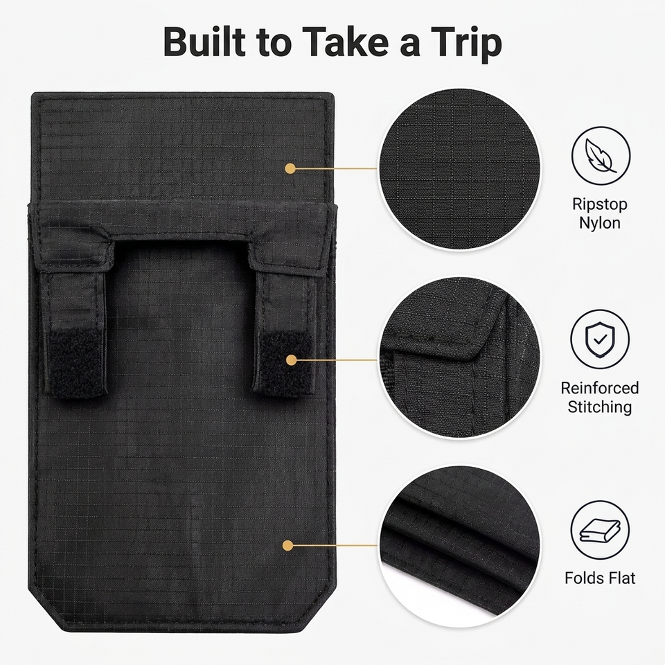 Undercarry Hidden Travel Pouch,Passport,Cash & Card Holder